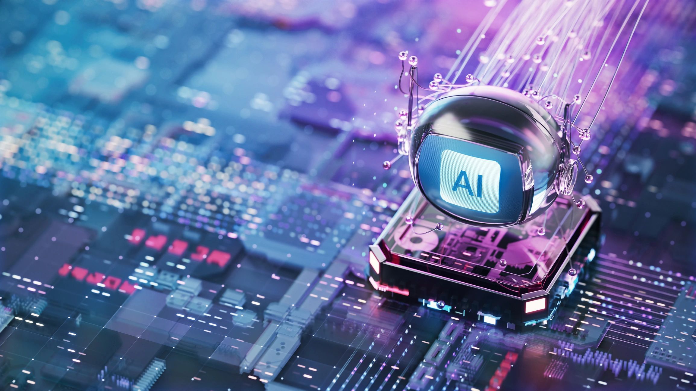 modern AI technology abstract